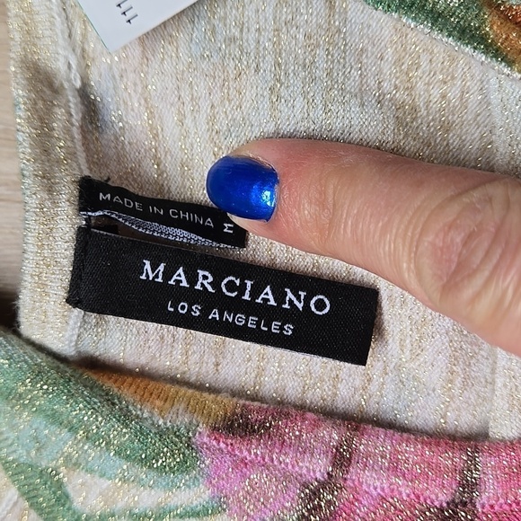 MARCIANO Floral Mini Bodycon Dress size M - Picture 6 of 9